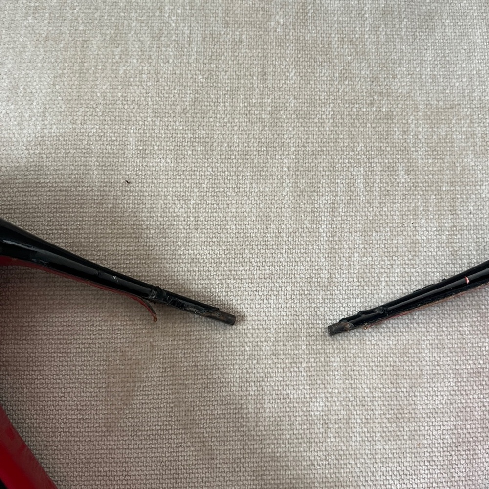 Louboutin Prive Open toe pump well worn - Picture 3 of 6